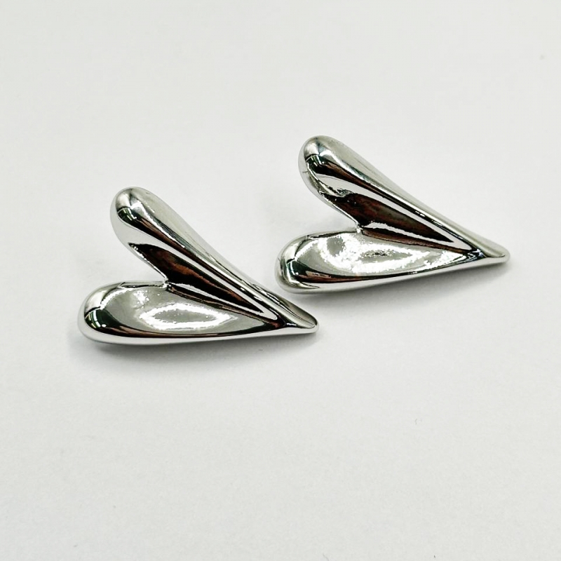 Готовые серьги размер 26,5*18,4мм цвет серебро