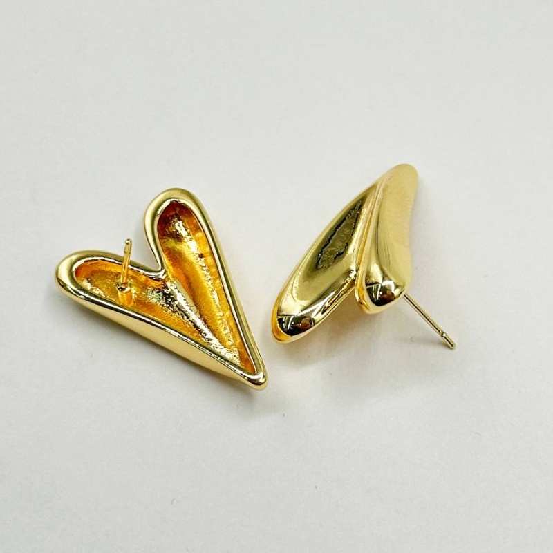 Готовые серьги размер 26,5*18,4мм цвет золото