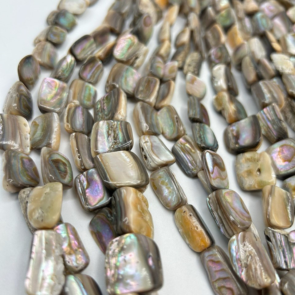 Бусины Галиотис средний размер бусин 15*17мм натуральный камень